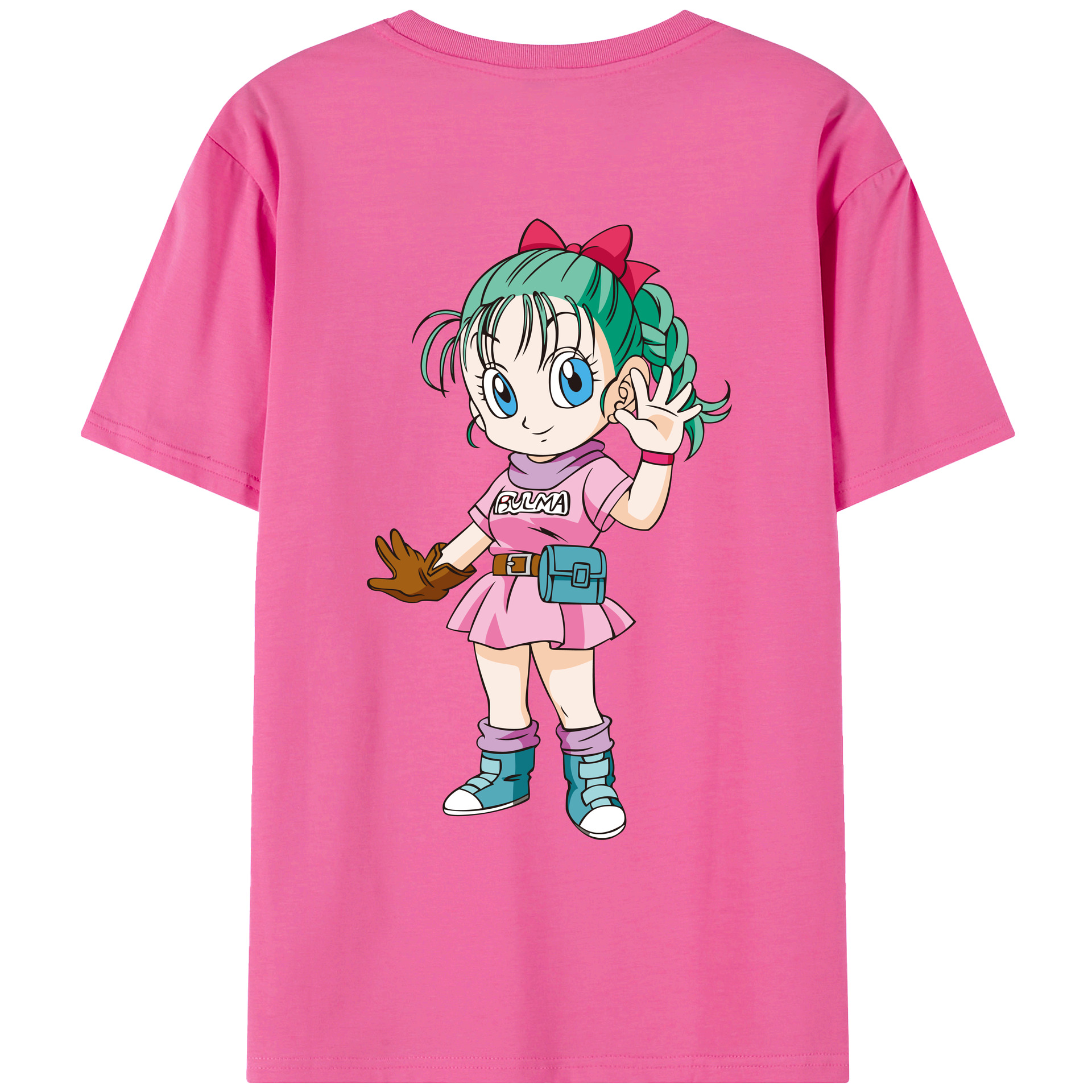 （画像用） ドラゴンボール ブルマ DRAGON BALL Bulma レディース半袖Tシャツ(バックプリント)